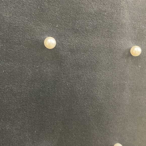 Jane & John women’s size Small suede like black dress with pearls - Picture 4 of 5